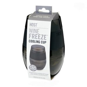 Wine Cup Freezing Black Host‎ Wine 8.5 Oz NWT